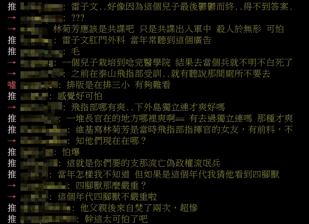 網友反應。 圖：翻攝自PTT