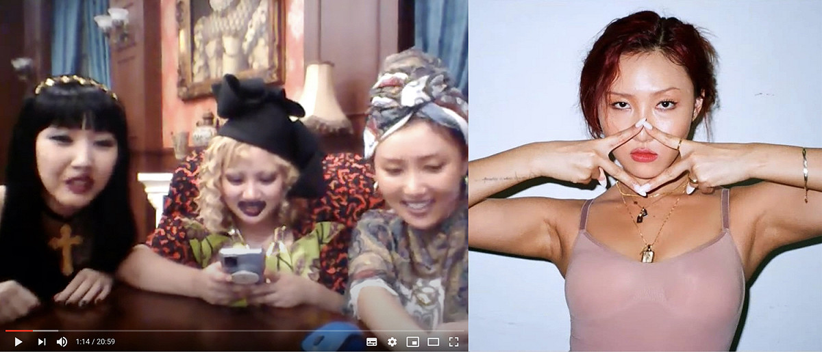 MAMAMOO成員華莎被說種族歧視（圖右） 圖：截圖自Youtube頻道「나혼자산다 STUDIO」、翻攝自華莎個人IG帳號 ＠mamamoohwasa