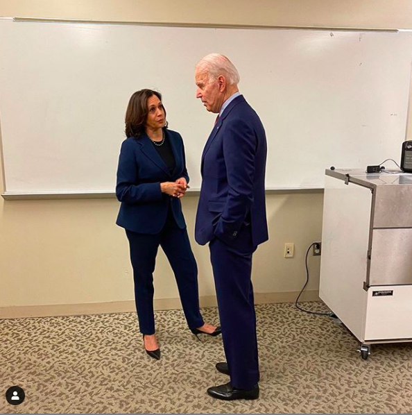 賀錦麗替拜登助選。 圖：翻攝自Kamala Harris IG