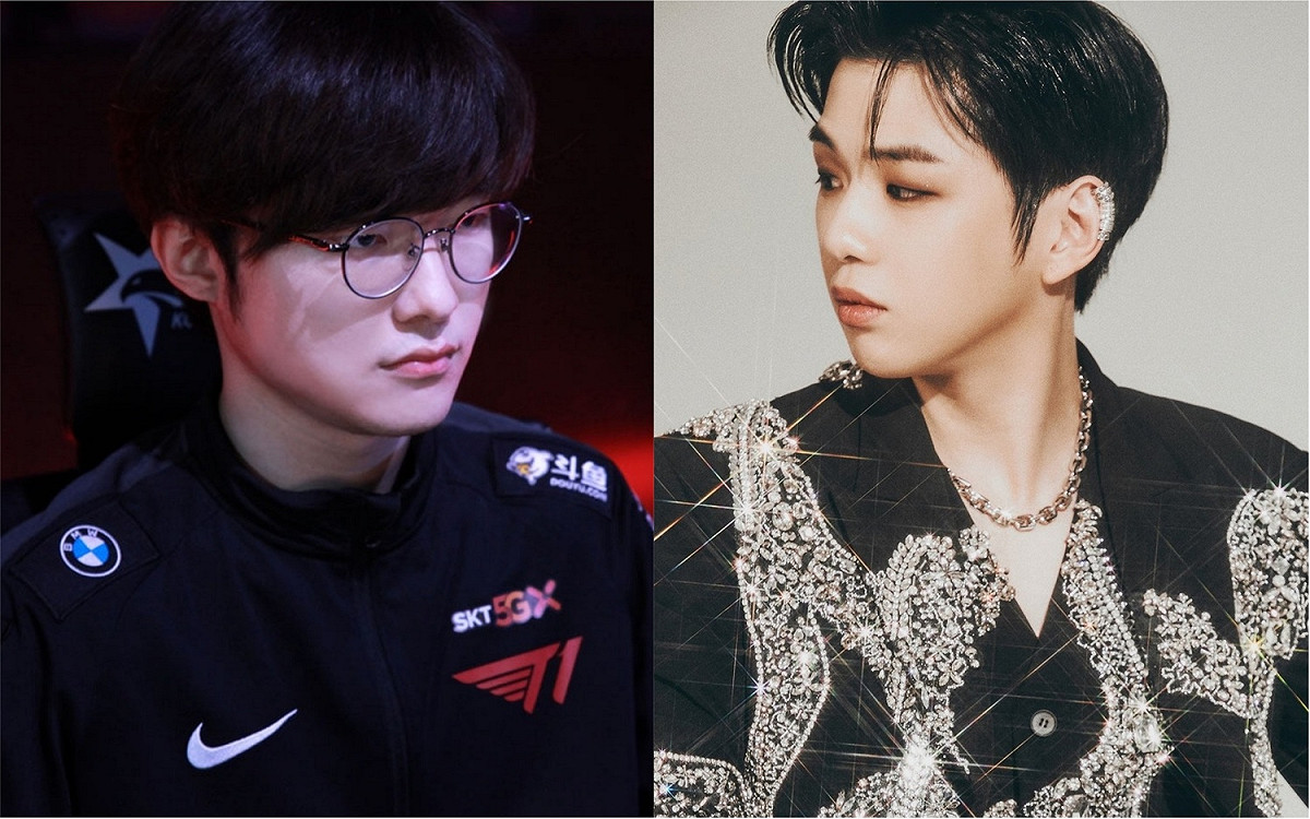 姜丹尼爾至昨（29）晚 Faker 的實況中「作客」 圖：翻攝自 T1 / 姜丹尼爾 推特