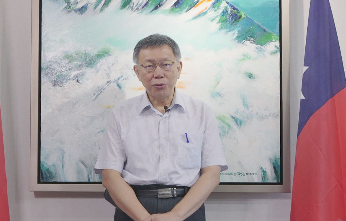 柯文哲悼念李登輝，稱李是台灣歷史的英雄人物。 圖：林昀真/翻攝（資料照片）