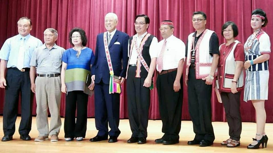 前總統李登輝出席2014年7月27日原住民族正名運動20周年專題演講。 圖：原民會提供