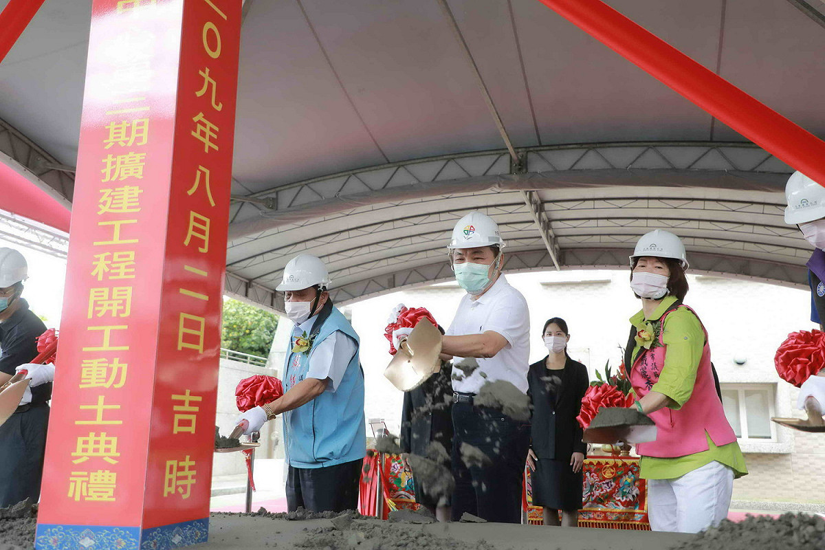 淡水水資源回收中心第3期擴廠工程今天開工動土，預計111年底完工。 圖：新北市政府提供