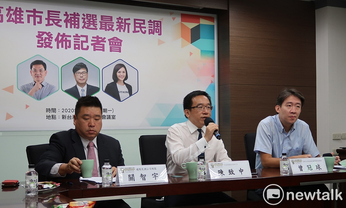 新台灣國策智庫3日發佈高雄市長補選民調 圖：林朝億/攝