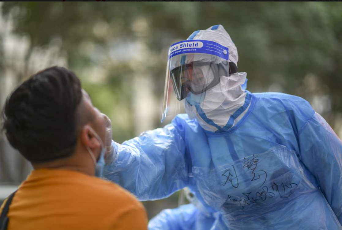 中國遼寧省大連市近來新增多起確診武漢肺炎病例。(示意圖) 圖：翻攝人民日報臉書