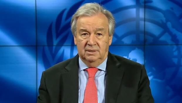 聯合國秘書長古特雷斯(Antonio Guterres)表示，全球正面臨一場五級警報的大火災，需要所有國家全力動員。 圖：翻攝自 Antonio Guterres X 帳號