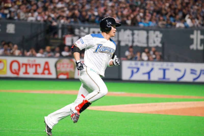 日本火腿鬥士隊外野手王柏融。 圖／記者葉政勳攝 , 2019.03.30