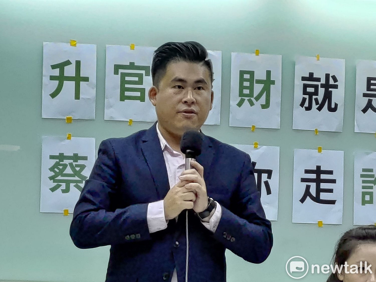 新黨發言人王炳忠。 圖：黃建豪/攝