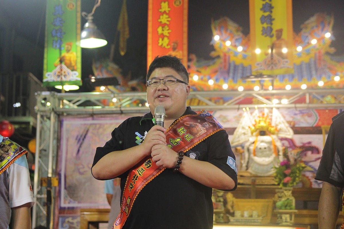 嘉義縣立委蔡易餘也出席新塭嘉應廟「南巡北狩」活動。 圖：嘉義縣政府/提供（資料照片）
