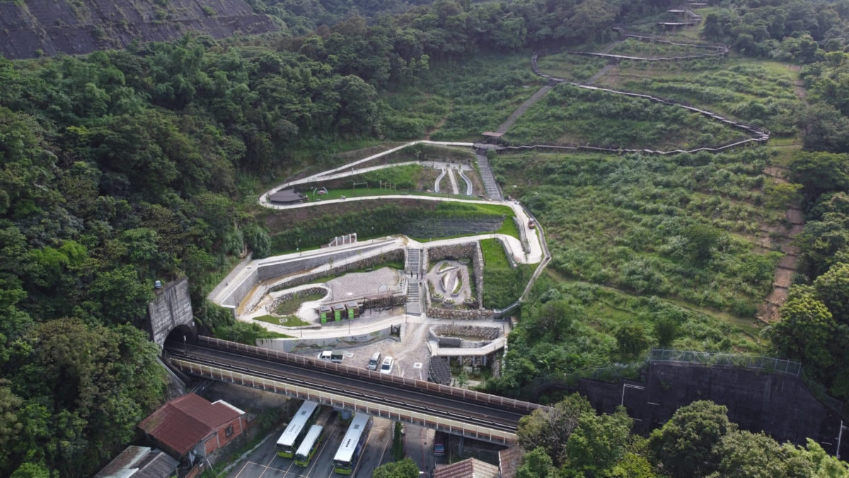 公園步道可連接福州山、中埔山健行路線。 圖：台北市大地處／提供