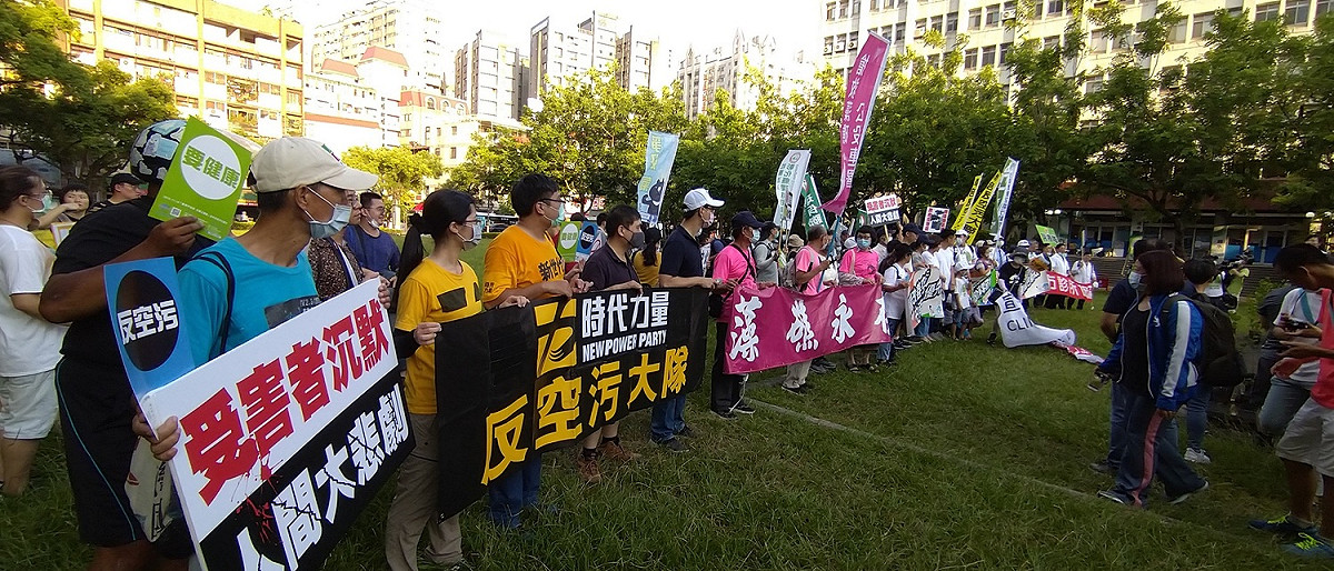 環團在台中市遊行。 圖：環團/提供