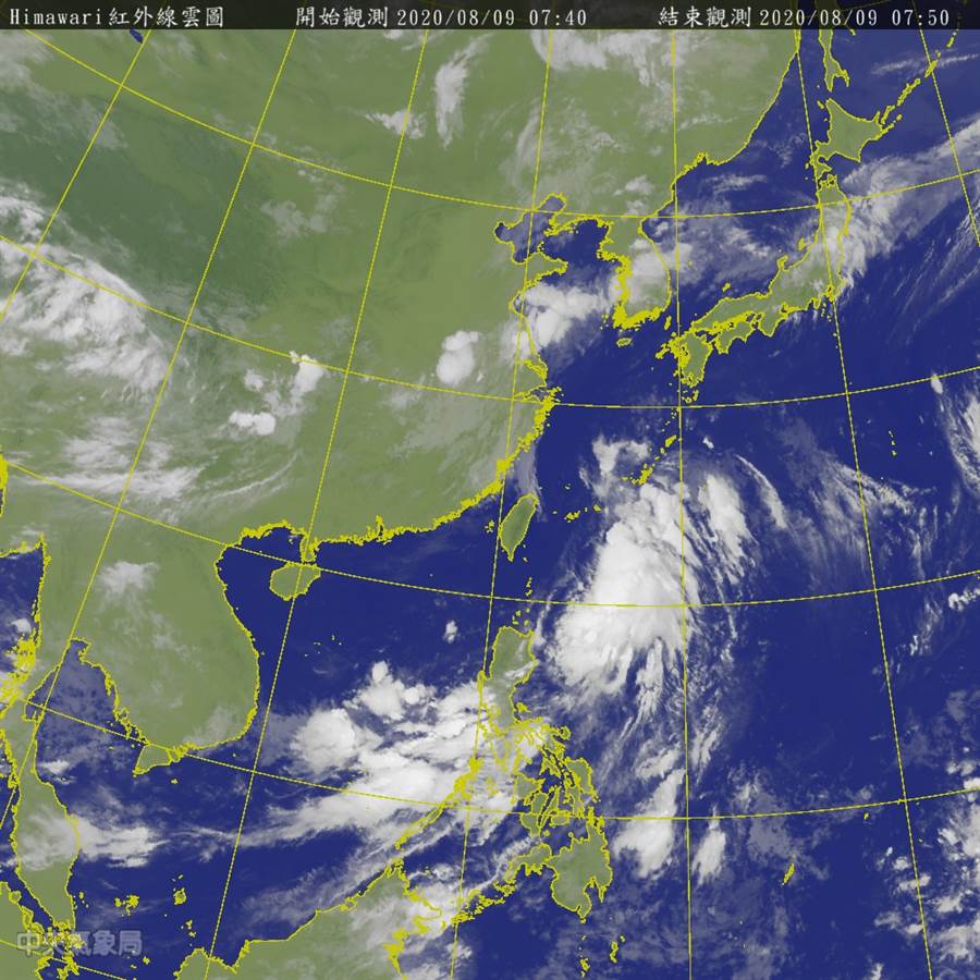 8月才過9天就已經生成3颱，氣象專家指出，颱風爆發期已到。 圖：中央氣象局/提供