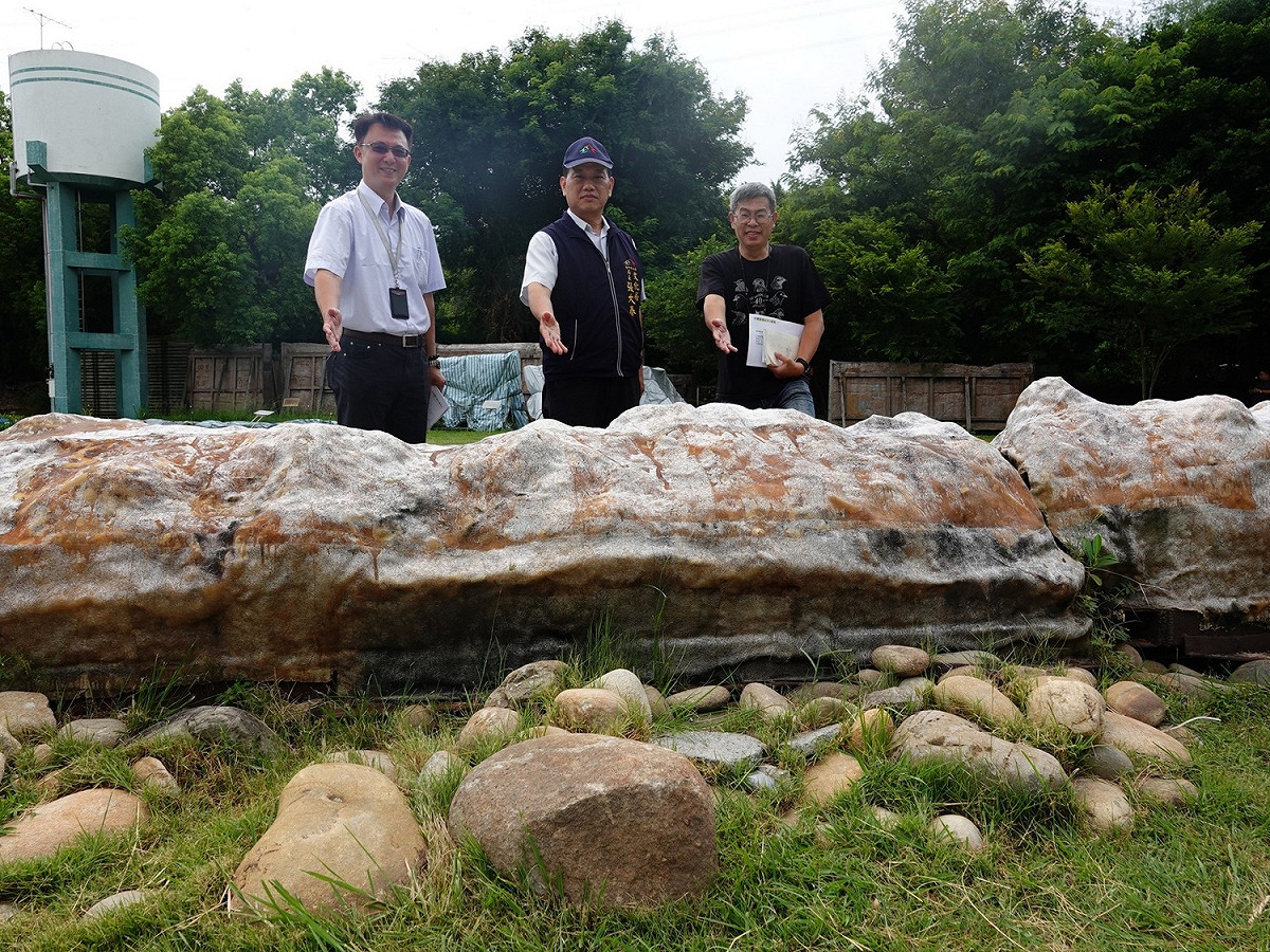 牛罵頭遺址文化園區的出土文物駁坎。 圖:台中市政府文化局/提供