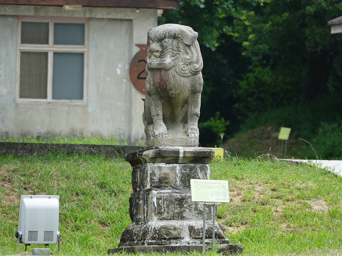 牛罵頭遺址文化園區的狛犬。 圖:台中市政府文化局/提供