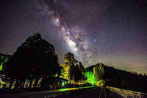 嘉義縣政府推薦6處觀星熱點欣賞流星雨，圖為阿里山二萬坪。 圖：嘉義縣政府／提供