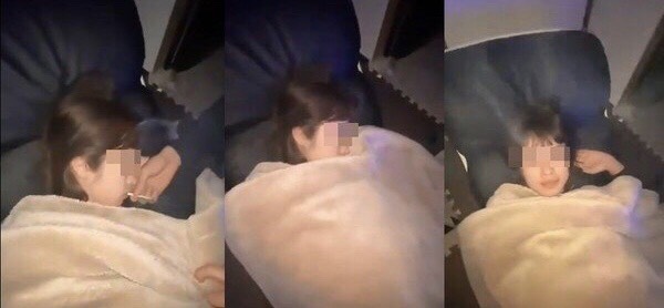 A女過去和男生疑似開房間的影片也被翻出。 圖：翻攝微博