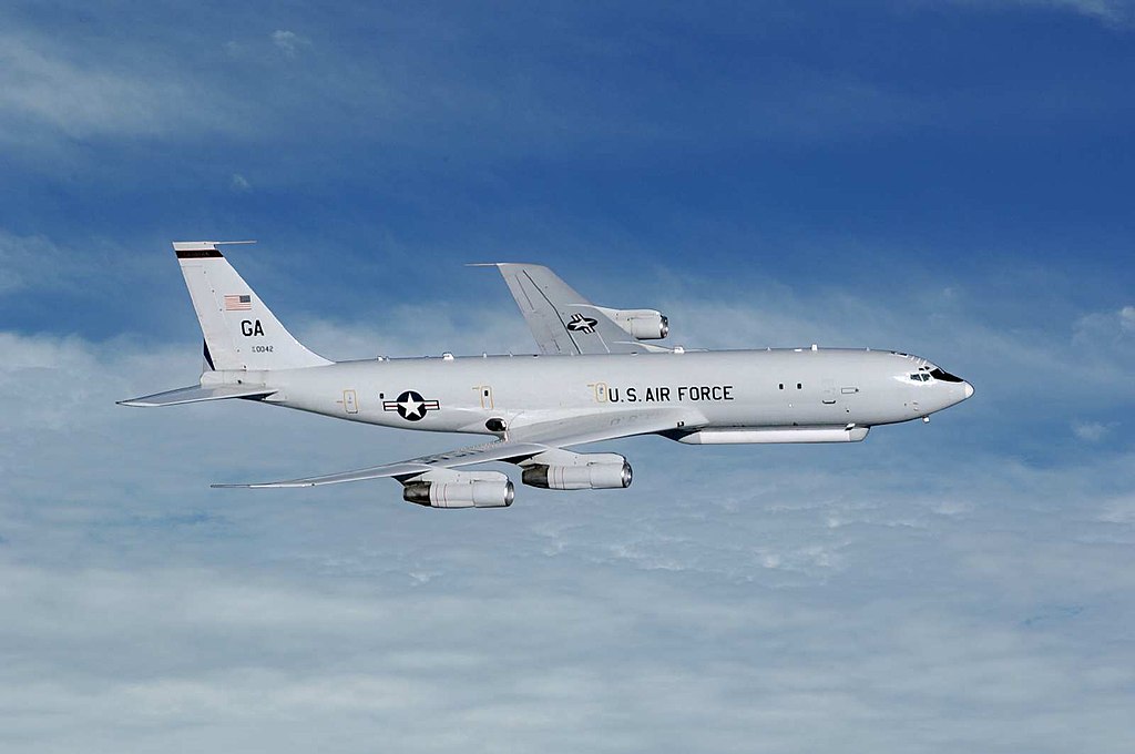 美軍E-8C偵察機使用改裝過的商用客機機身。 圖：美國空軍官網