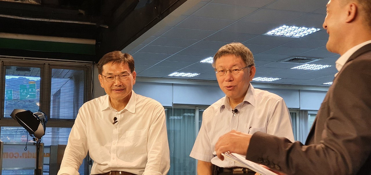 民眾黨主席柯文哲、民眾黨高雄市長候選人吳益政。 圖：吳益政競選團隊 / 提供