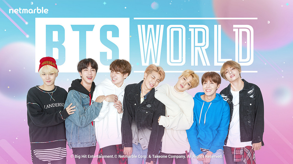 網石便曾以 BTS 的 IP 打造《BTS WORLD》引領玩家管理防彈少年團事業的養成遊戲 圖：Netmarble/提供