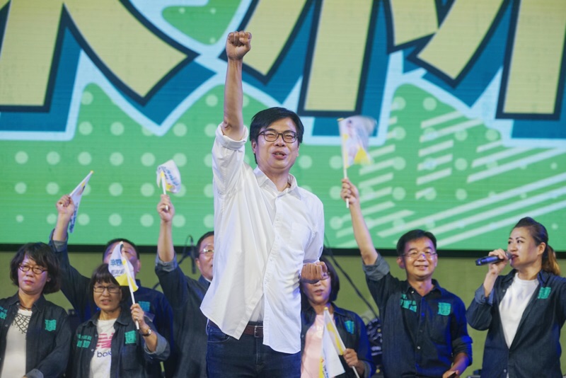 陳其邁表示，高雄是他一生懸命的故鄉，明天的選舉是為了讓高雄市政重開機。 圖：張良一/攝影