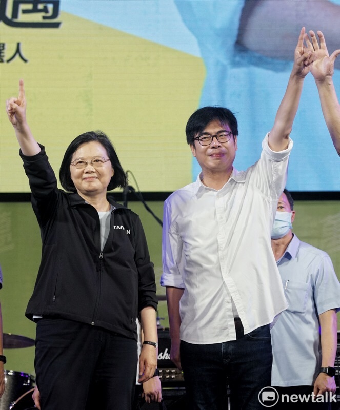 陳其邁確定當選高雄市長，總統蔡英文對此表示，這是民主的勝利、高雄的勝利。 圖：張良一/攝(資料照片)