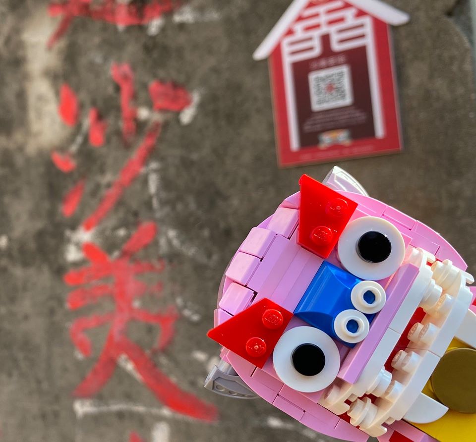 樂高造型風獅爺活靈活現，Q版超可愛。 圖：翻攝自 樂遊金門臉書