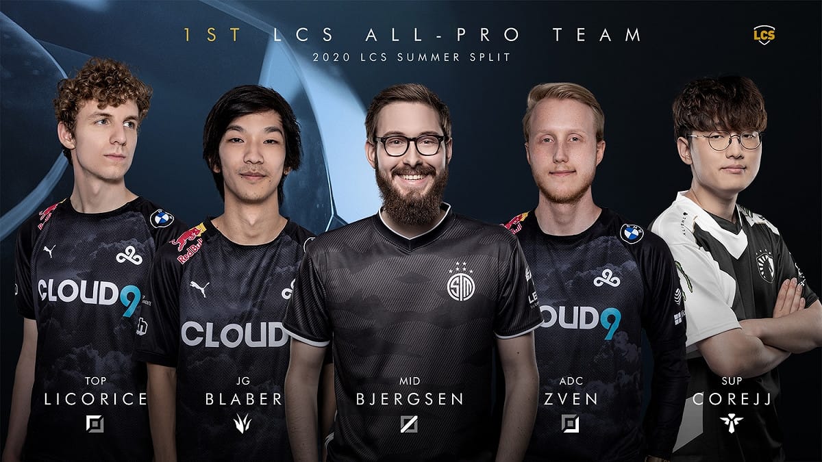 LCS聯賽夏季第一隊今日揭曉。 圖：翻攝自LOL Esports