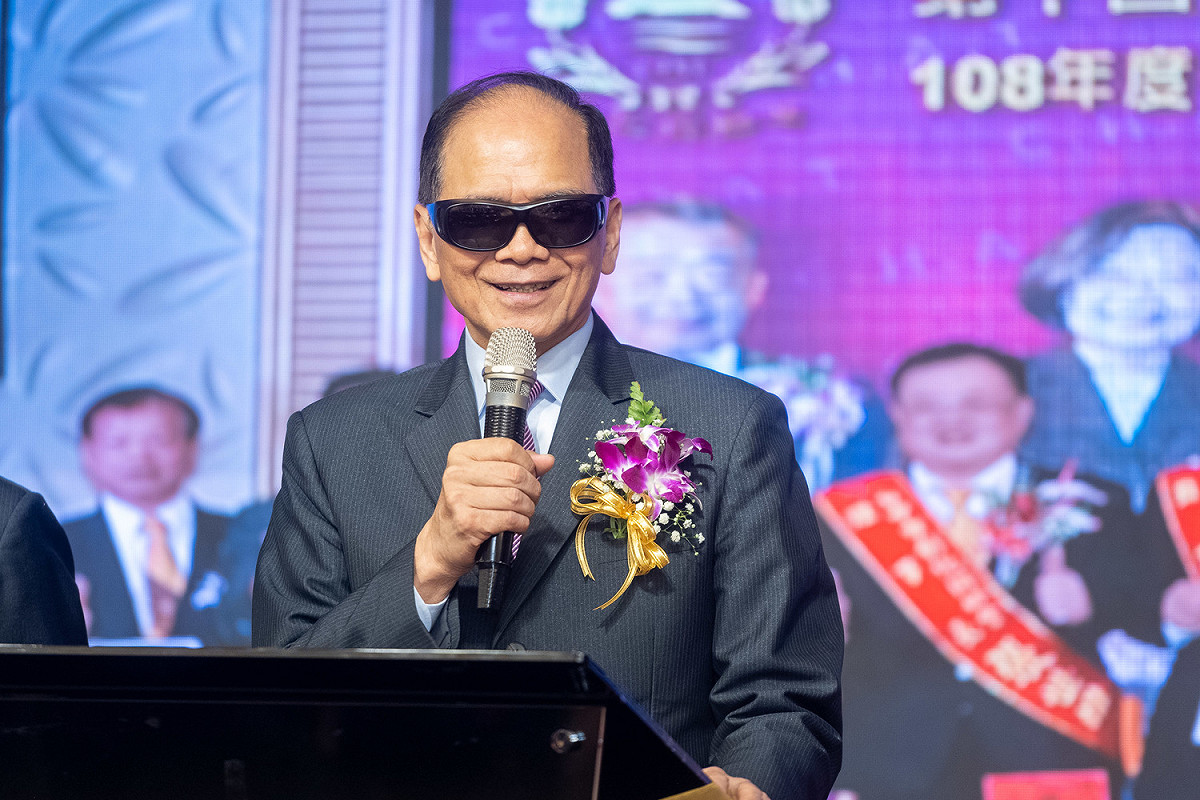 立法院長游錫堃出席世界彰化同鄉會第九屆第二次會員代表大會。 圖：游錫堃辦公室/提供