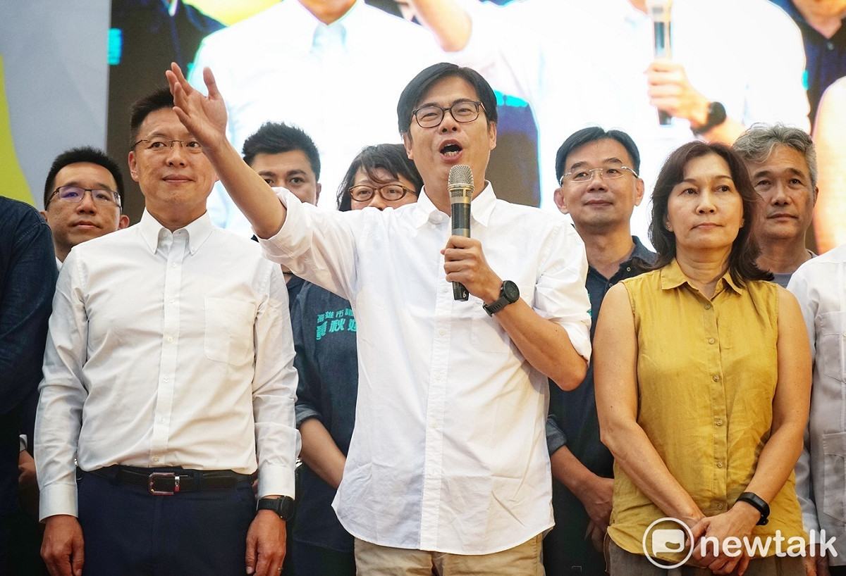 高雄38個行政區中，陳其邁只輸3個，藍營鐵票區也失守。 圖：張良一/攝