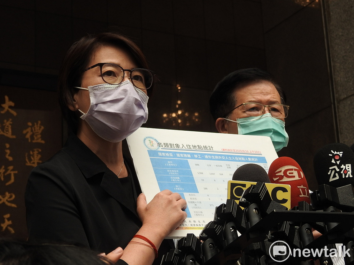 台北市副市長黃珊珊、衛生局長黃世傑。 圖：周煊惠 ／攝