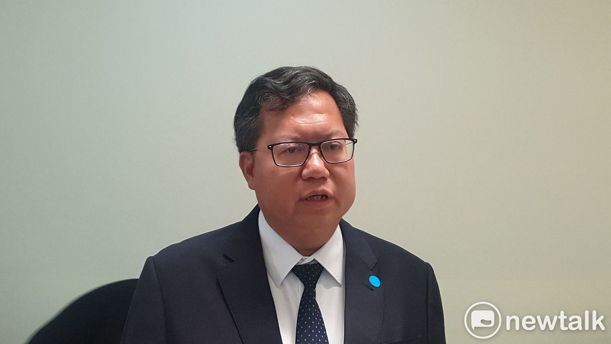 鄭文燦表示民進黨內有初選制度，會選出最適當、最強的市長候選人。 圖：林昀真/攝