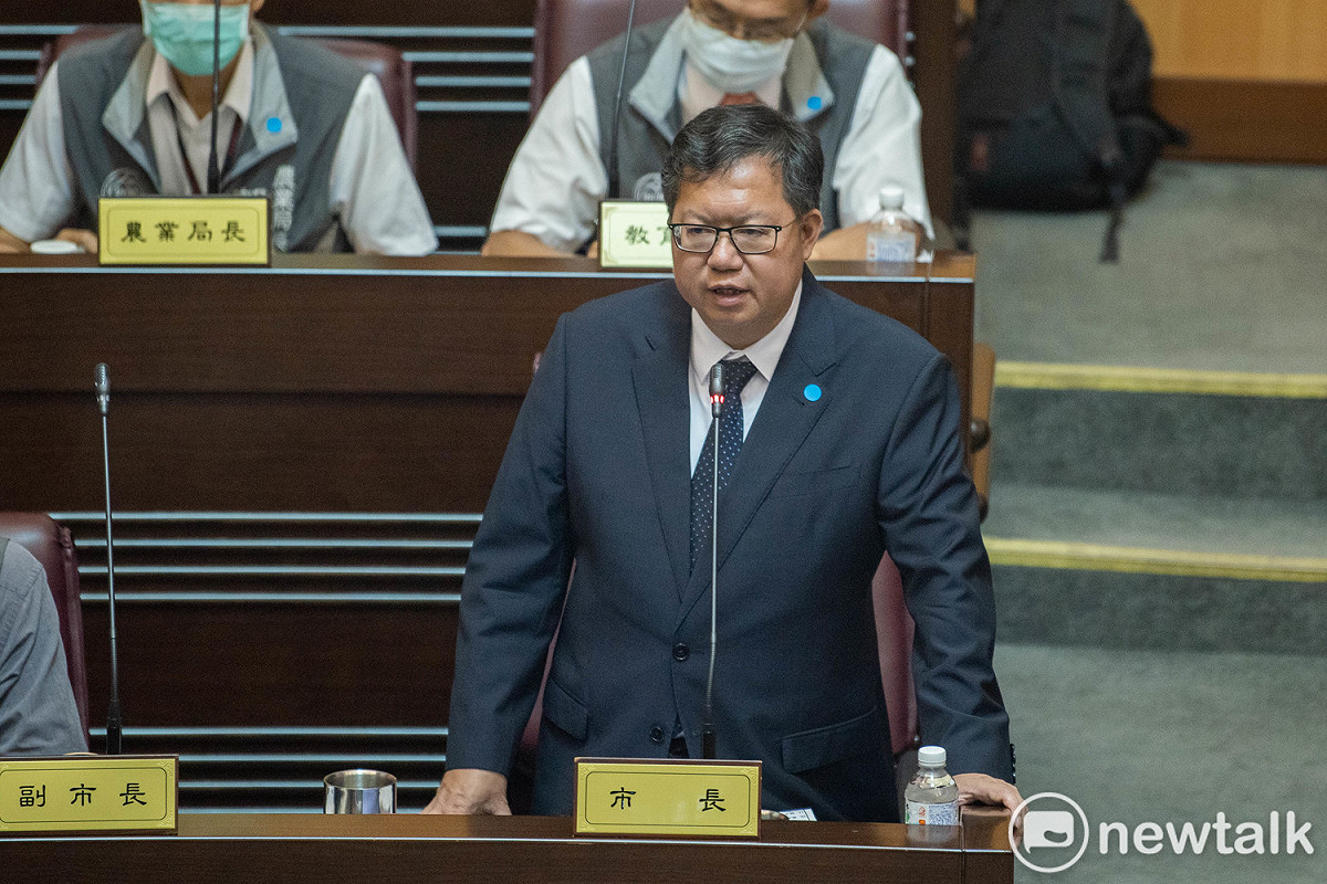 鄭文燦強調他會把桃園市的聲音清楚地傳達給行政院，為桃園爭取到公平的經費。  圖：林昀真／攝