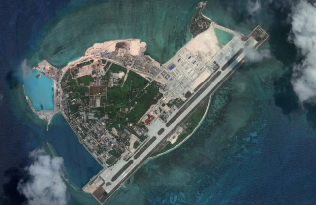 永興島鳥瞰圖。 圖：翻攝自環球時報