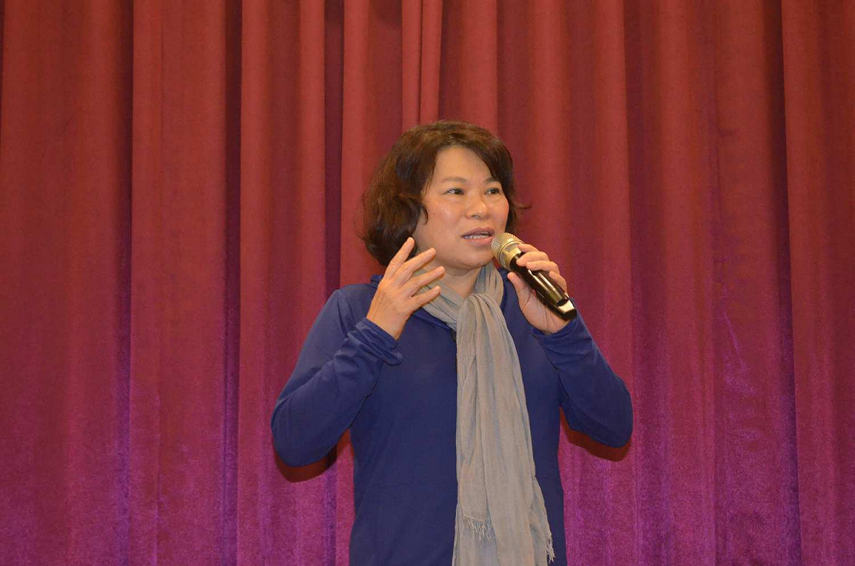 黃敏惠強調，她取得碩士學位一切合法，事實勝於雄辯。 圖：蔡坤龍/攝（資料照）