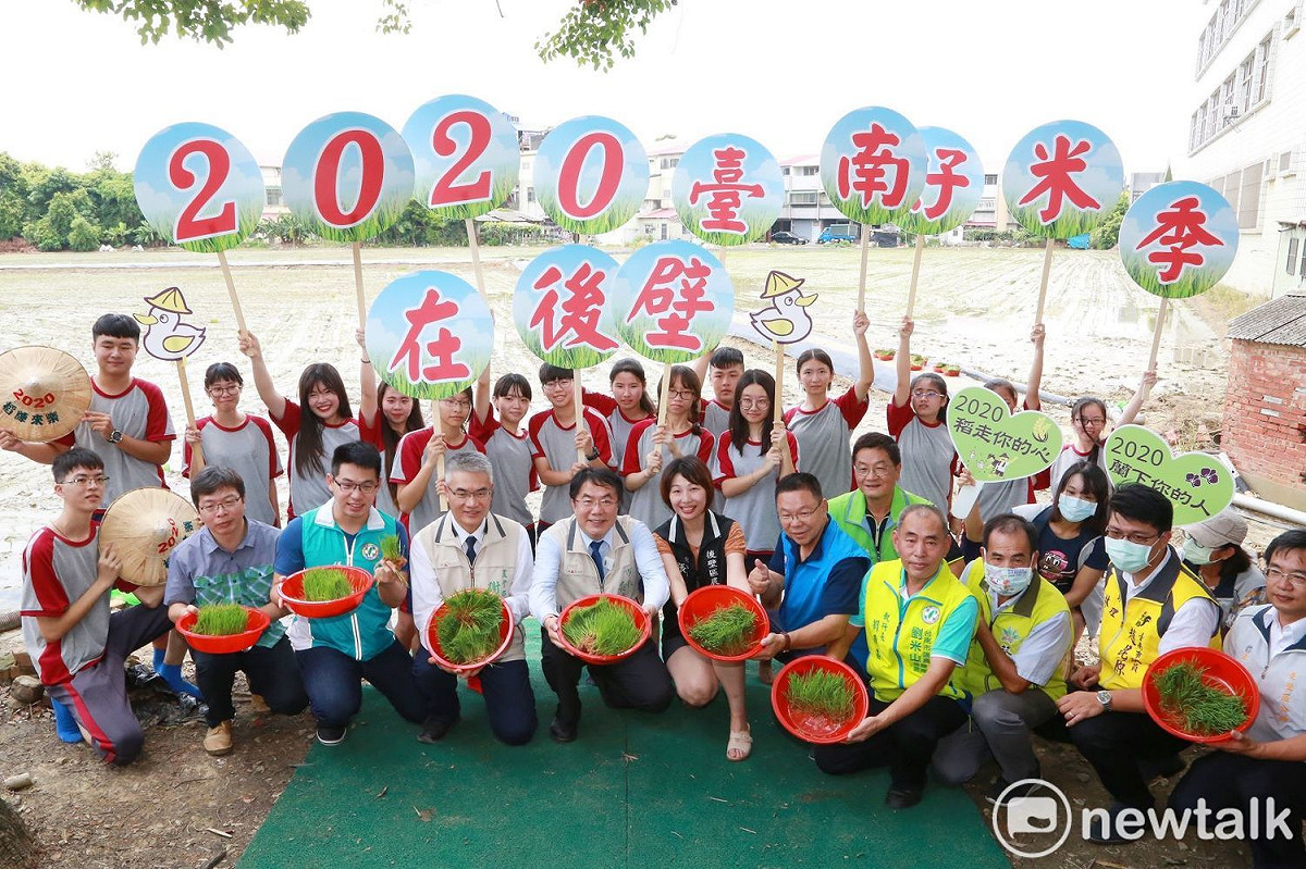台南市政府農業局每年舉辦彩繪稻田活動，帶動台南觀光與台南好米銷售。今年再度移師至台南最大稻米產地後壁區舉辦。 圖：黃博郎／攝