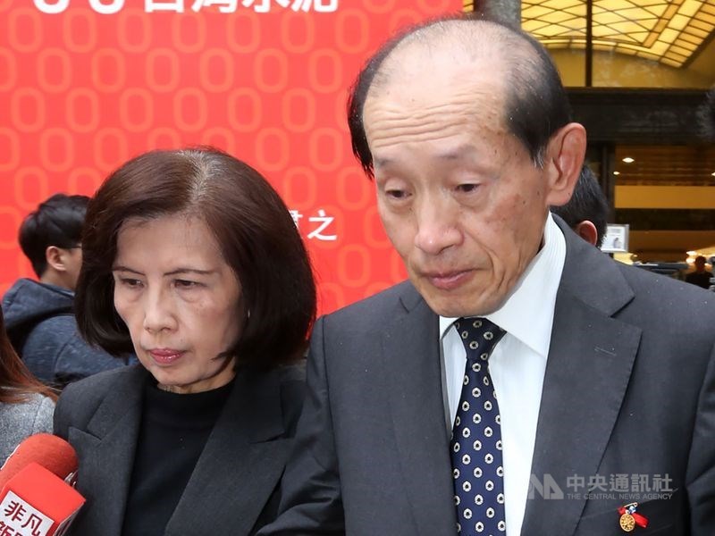 大同董事長林郭文艷（左）、前董事長林蔚山。 圖：中央社／提供（資料照）