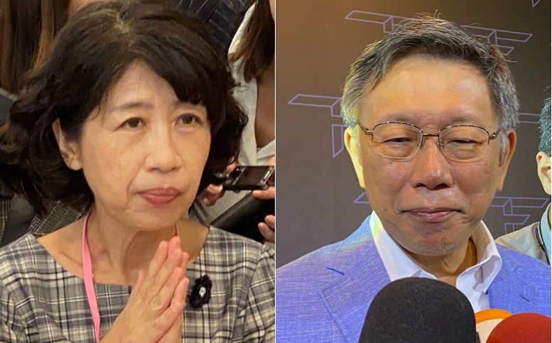 陳佩琪、柯文哲 圖：周煊惠 ／攝（合成圖）