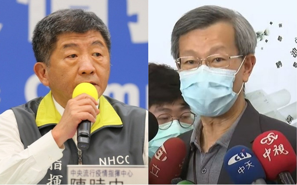 衛福部長陳時中（左）、彰化縣衛生局長葉彥伯（右）。 圖：新頭殼合成