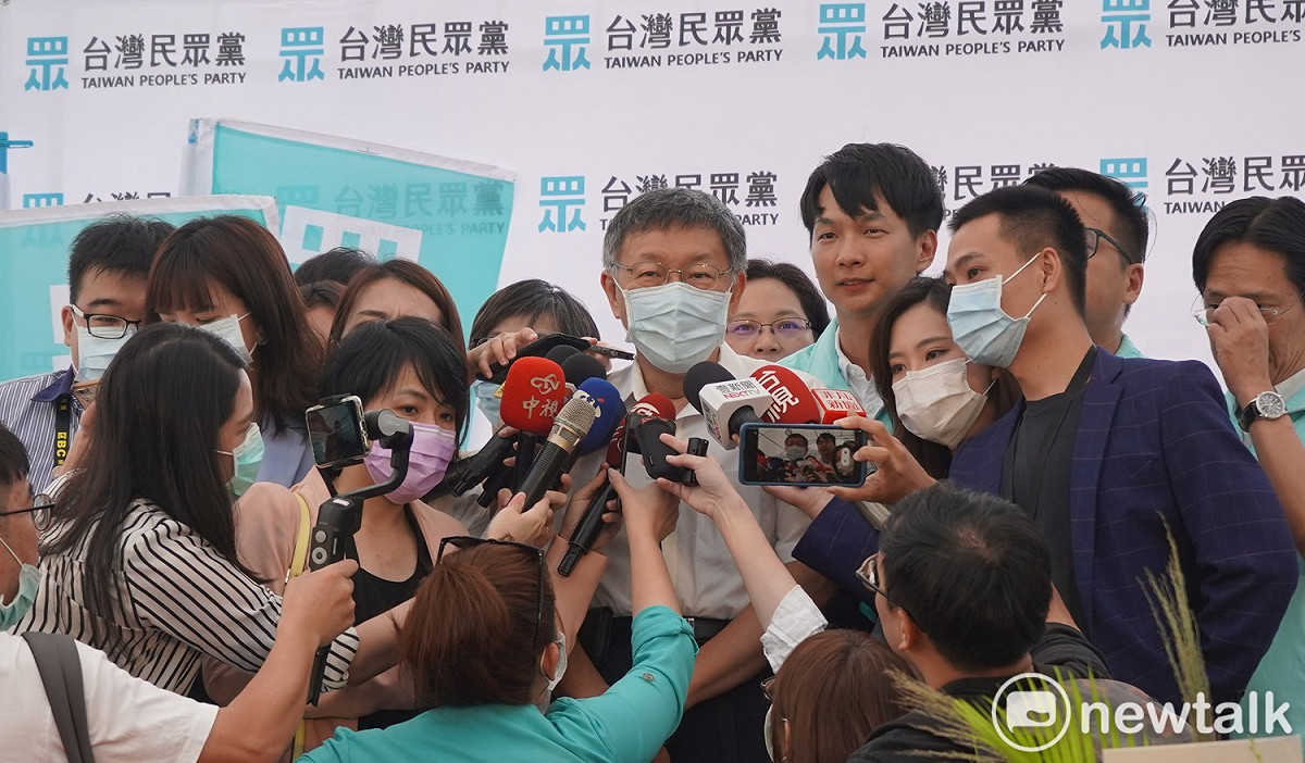 柯文哲認為等彰化縣公布普篩結果再考慮其他縣市是否要跟進的問題。 圖：林昀真／攝