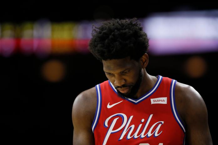76人中鋒Joel Embiid。 圖／美聯社／達志影像