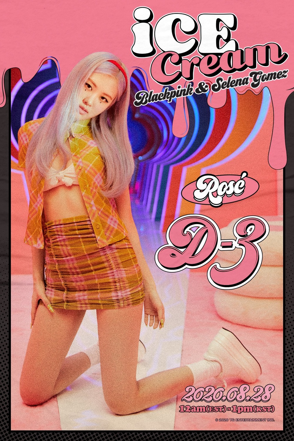 BLACKPINK成員ROSE新造型曝光，性感好身材讓粉絲超激動。 圖：翻攝自BLACKPINK臉書
