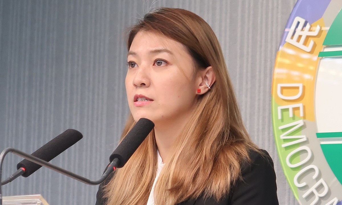 民進黨發言人顏若芳。 圖：林朝億/攝