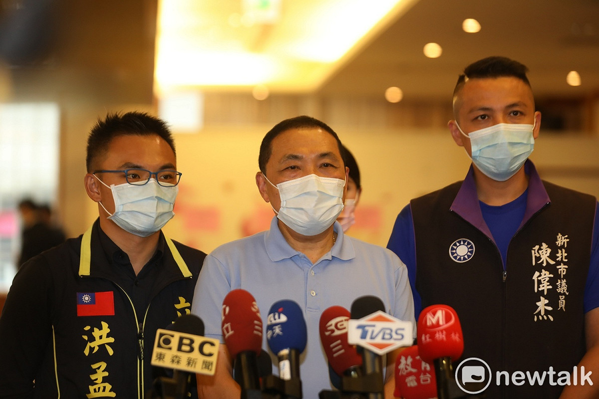 對於黨內有人喊出「侯盧配」選總統一事，侯友宜直言「此議題與我無關」，強調新北市長才是他的本份。 圖：林昀真／攝