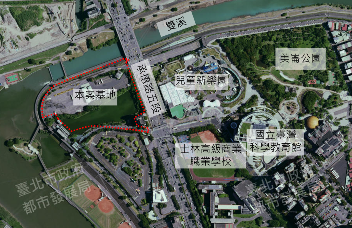 工程空中俯瞰圖。 圖：台北市政府工務局大地工程處／提供