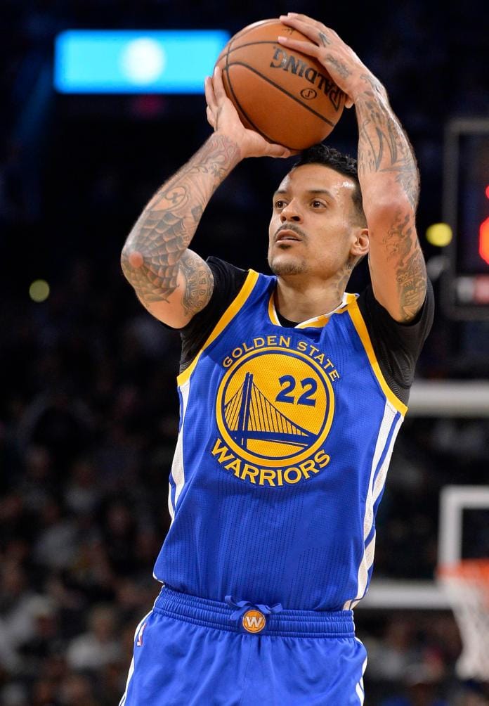 勇士冠軍成員Matt Barnes，如今已退役。  圖／美聯社／達志影像