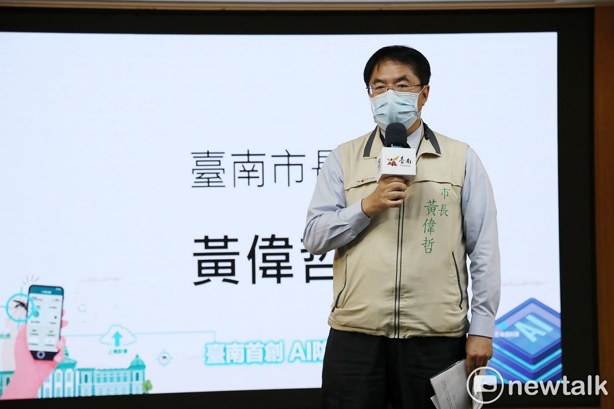 康健雜誌「2020縣市首長健度施政滿意度大調查」，台南市長黃偉哲在防疫表現勇奪全國第一，整體的健康施政滿意度也勇奪六都第一。 圖：黃博郎／攝