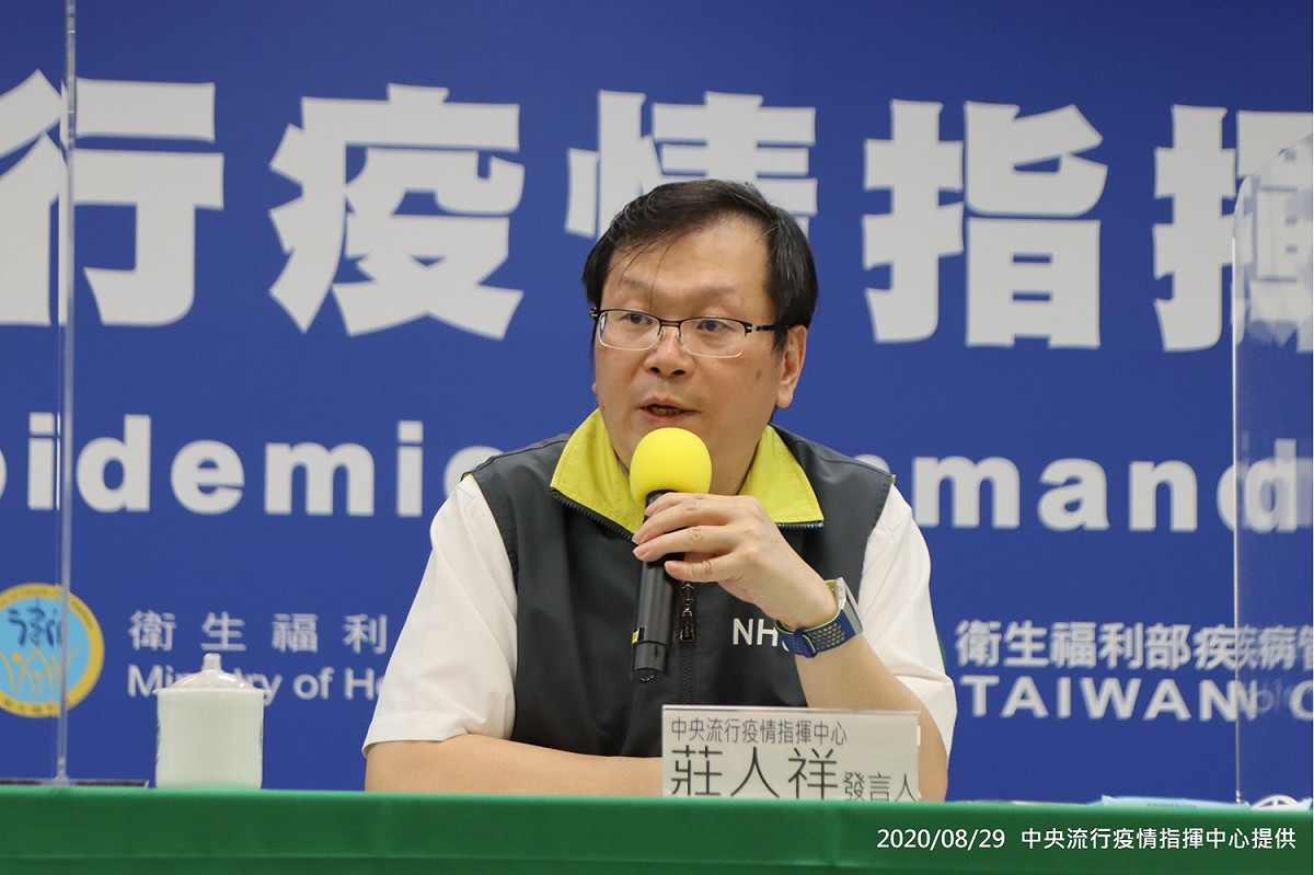 中央流行疫情指揮中心發言人莊人祥。 圖：中央流行疫情指揮中心/提供