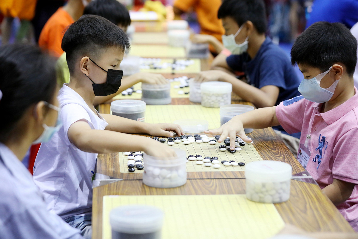 新北市全國圍棋公開賽吸引來自各地好手參賽。 圖：板橋區公所提供