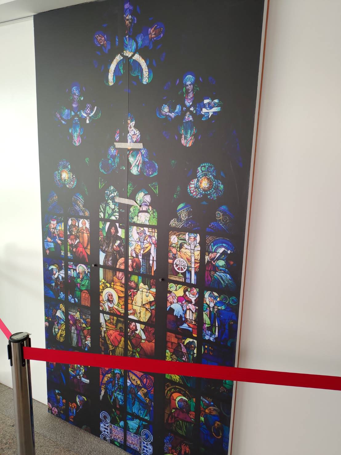 為迎接貴客，立法院特別布置捷克展。 圖:黃建豪/攝