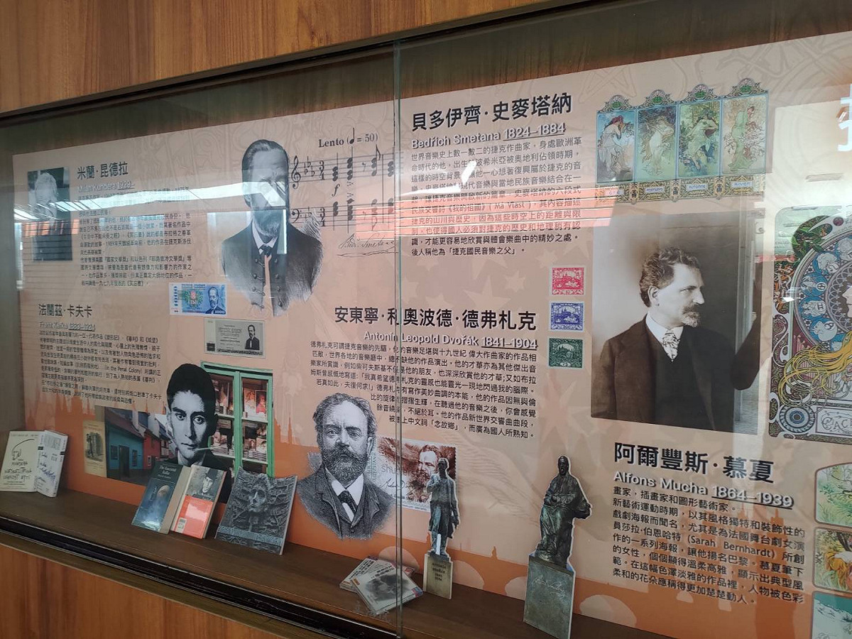 為迎接貴客，立法院特別布置捷克展。 圖:黃建豪/攝